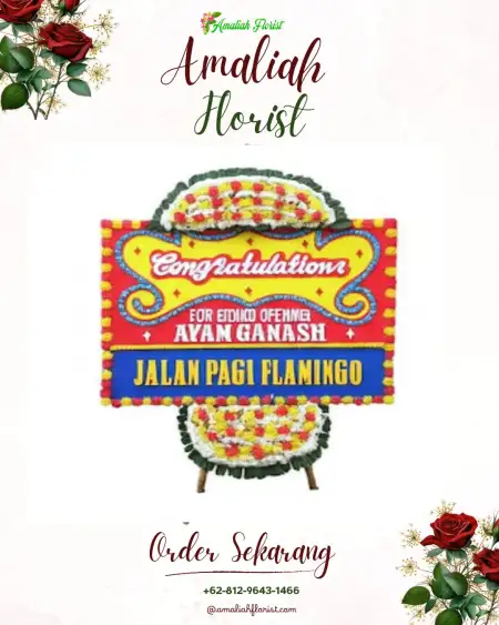Sewa Papan Bunga Jarak